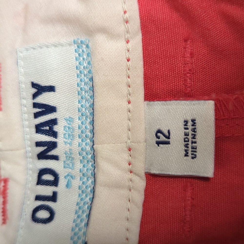 Old Navy Chino Nautical Anchor Shorts Size 12 NWT MSRP $24.94 - Picture 6 of 6